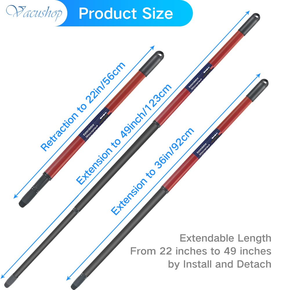 VACUSHOP Mop Accessories Replacement for O-Ceda Spin Mop Handle x1 pcs (Handle+Base)