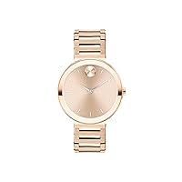 Movado Bold Horizon Ultra Thin Watch for Women - Swiss Made - Water Resistant 3ATM/30 Meters - Sleek and Slim Premium Luxury Wristwatch for Ladies - 34mm