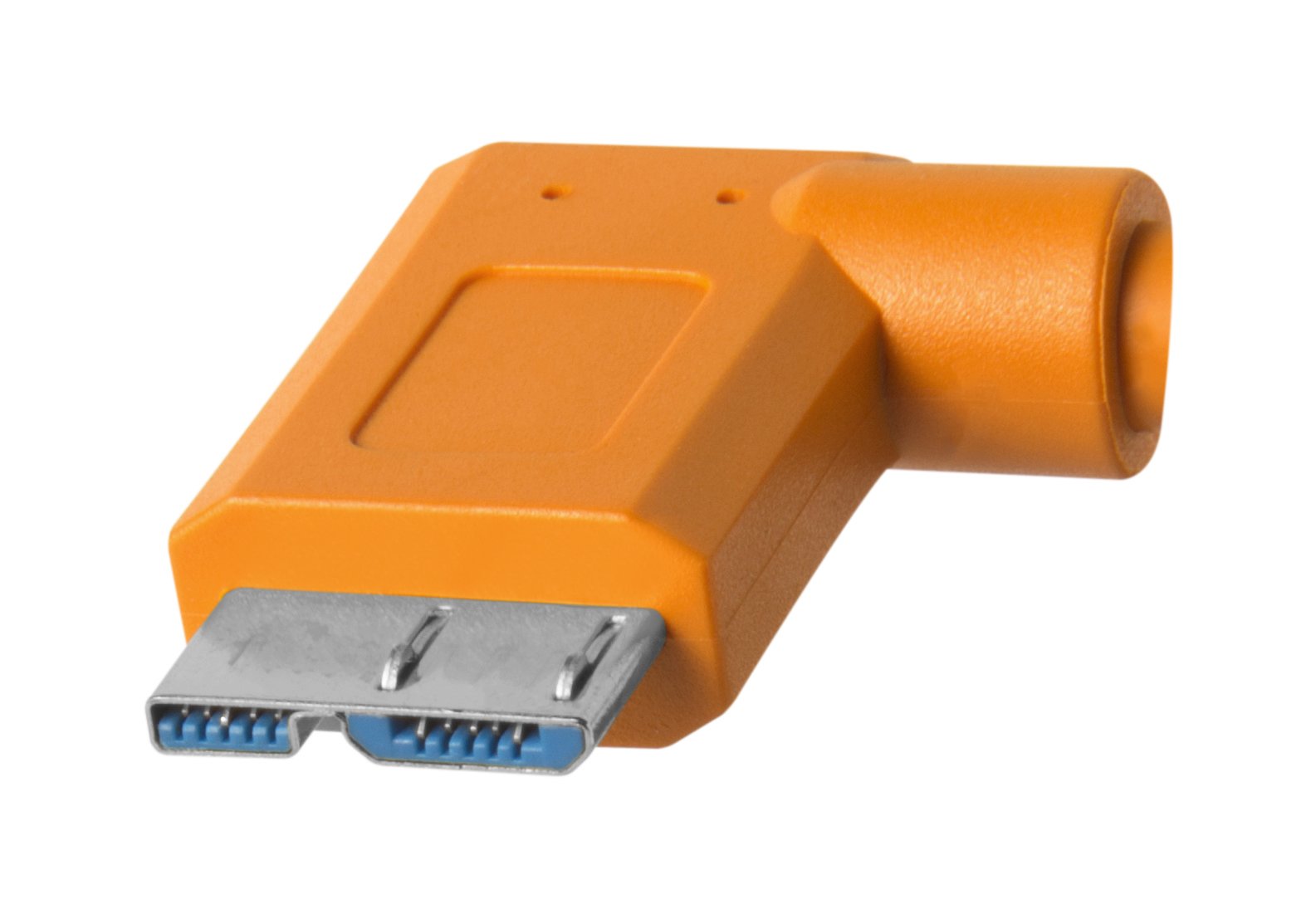 Tether Tools TetherPro USB-C to USB 3.0 Micro-B Right Angle Cable | for Fast Transfer and Connection Between Camera and Computer | High Visibility Orange | 15 Feet (4.6 m)