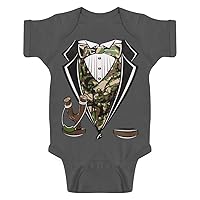 Toddlers Camo Tuxedo Bodysuit