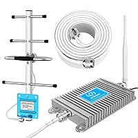 Verizon Phone Booster Home Cell Phone Signal Booster 5G 4G LTE Band 13 Cell Signal Booster Antenna Kits, Boosts 5G 4G LTE Data and Calls, Covers 4,000Sq.Ft FCC Approved