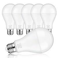 MAXvolador A21 LED Light Bulbs, 150 Watt Equivalent LED Bulb, Warm White 2700K, 2600 Lumens, E26 Base, Non-Dimmable, 19W Light Bulbs, Pack of 6