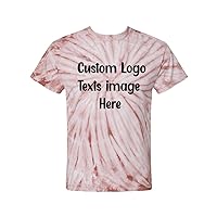 INK STITCH Unisex 200CY Custom Design Printing Logo Texts Cyclone Tie Dyed T-Shirts - Multicolors