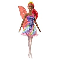 Dreamtopia Fairy Doll, 12-inch, with Pink Hair, Light Pink Legs & Wings, Gift for 3 to 7 Year Olds, Multi