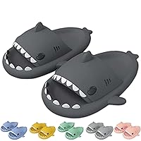 Shark Slippers, Shark Cloud Slippers, Cloud Shark Slides, Cute Shark Slippers for Women Anti-Slip Novelty Open Toe Slides