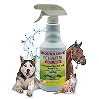 Animal Wound and Skin Care Spray for All Pets Dog and Cat Cleanser Will Soothe Skin Irritations Treat Cuts Provide Itch Relief Eliminate Pet Odor Even Bad Breath Made in USA 16 Oz