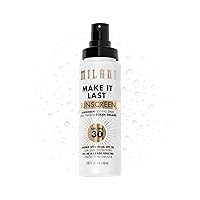 Milani Make It Last Sunscreen - Sunscreen Setting Spray with SPF 30 - Makeup Primer and Setting Spray with SPF30 Sunscreen, Long Lasting Makeup Finishing Spray