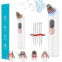 Blackhead Remover Pore Vacuum Acne Extractor: Upgraded Pore Cleanser with Blue Light- Rechargeable Black Head Remover for Face, Whitehead Removal, Facial Firming, Oil Reducing for Women & Men