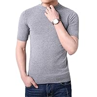 Men's T-Shirt Short Sleeve Sweater Half Sleeve Sweater Line Sweater T Shirt Men's Tops T Shirt