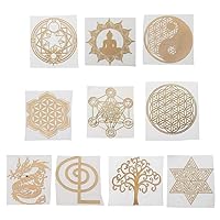 Orgonite Stickers Resin Copper Stickers Clear Decorate Stickers Resin Supplies Kit for Silicone Resin Molds Crafts Wholesale Bulk Lots Lava Stone Loose Natural Gemstones Round Crystal