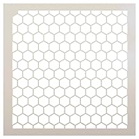 Honeycomb Stencil by StudioR12 | Country Repeating Pattern Stencil - Reusable Mylar Template | Painting, Chalk, Mixed Media | Use for Journalingt, DIY Home Decor - STCL810 (18