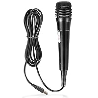 AIOMEST USB Wired Microphone for Music Game, Game Karaoke Microphone, Metal Shell Microphone, Suitable for Sony PS2, PS3, PS4, PS5, Nintendo Switch, Wii, Wii U, Microsoft Xbox 360, Xbox One and PC
