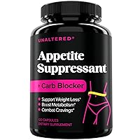 Appetite Suppressant for Women - Combat Cravings, Bloating, & Support Weight Loss - Natural Diet Pills, Fat Burner, & Carb Blocker - Features Chromium Picolinate & Glucomannan - 120 Ct