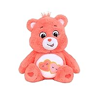 Care Bears 22084 14 Inch Medium Plush Love-A-Lot Bear, Collectable Cute Plush Cuddly Toys for Children, Soft Teddies Suitable for Girls and Boys Aged 4 Years +