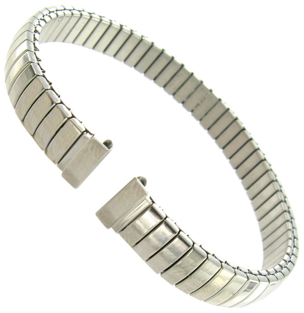 8mm Hirsch Stainless Steel Silver Tone Ladies Expansion Watch Band 3170 BOGO