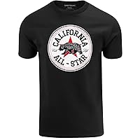 ShirtBANC California All Star Mens Shirt Cali Life Bandana Bear Tee