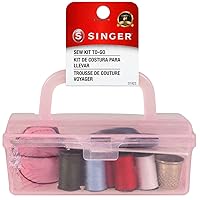 SINGER 01923 Toolbox Sewing Kit, 2.75-Inch ny 1.95-Inch ny 4.50-Inch, Pink