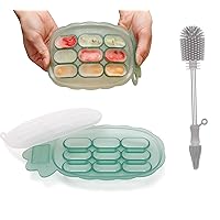 haakaa Silicone Nibble Freezer Tray & Silicone Cleaning Brush Kit