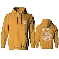 VICES AND VIRTUES Hecho En Mexico Mexican Flag Coat of Arms Escudo Mexicano 5 Mayo Hoodie
