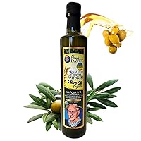 Papa Dave's Certified USDA Organic Extra Virgin Olive Oil First Cold Pressed, Polyphenol Rich Olive Oil for Salad Dressing, Pasta, Sauces, Roasting - Mediterranean Olive Oil - Gluten Free & Non GMO