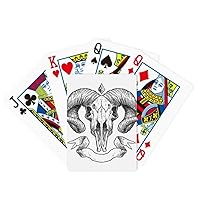 Goat Skull Animal Sketch Illustrations Poker Playing Magic Card Fun Board Game