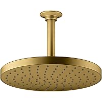 Kohler 76465-G-2MB Awaken Rainhead Showerhead, Vibrant Brushed Moderne Brass