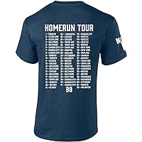 New York Baseball Judge 62nd Home Run Tour 62 Cities Homerun Mens Short Sleeve T-Shirt Graphic Tee
