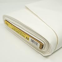 Roc-Lon 44/45” Bleached Ava-Lon 200 Count Permanent Press Cotton Fabric, White