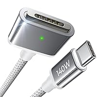 140W Magnetic 3 Cable for MacBook Charger,USB C to Magnetic Cable Safe 3 Nylon Braided 6.6FT Fit for MacBook Air 2023/2022(M2),MacBook Pro 2023(M3,M2,14-16 inch),MacBook Pro Charger Cord (M1)