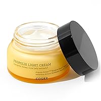 COSRX Full Fit Propolis Light Cream, 2.19 Fl.oz / 65ml, Propolis 64.5%, Hydrating Daily Day and Night Moisturiser, Korean Skin Care, Not Tested on Animals, Paraben Free
