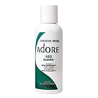 Adore Semi Permanent Hair Color - Vegan and Cruelty-Free Hair Dye - 4 Fl Oz - 165 Clover (Pack of 1)