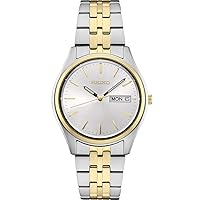 SEIKO Watch for Men - Essentials - with Day/Date Calendar, Stainless Steel Case/Bracelet, and 100m Water-Resistant