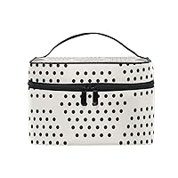 Cosmetic Bag Abstract Geometric Hexagon With Stripe And Dot Women Makeup Case Travel Storage Organizer