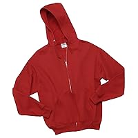 NuBlend Full-Zip Hooded Sweatshirt. 993M-True Red