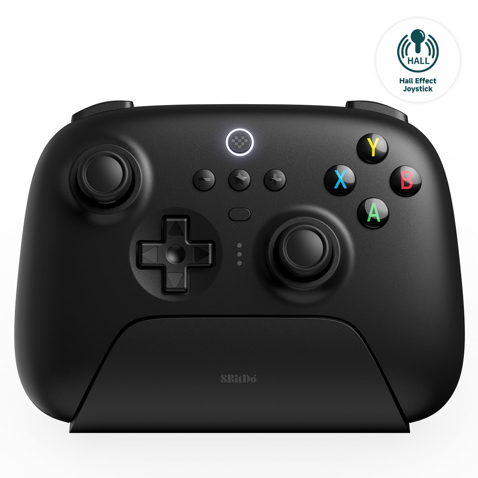 8Bitdo Ultimate 2.4G Wireless Controller, Hall Effect Joystick Update, Gaming Controller with Charging Dock for PC, Android, Steam Deck & Apple (Black)