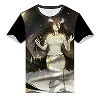 Anime Overlord 3D Printed T-Shirt Adult Cosplay Funny Short Sleeve Tee Tops