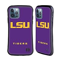 Head Case Designs Officially Licensed Louisiana State University LSU Plain Hybrid Case Compatible with Apple iPhone 12 / iPhone 12 Pro