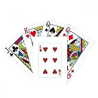 Heart 6 Playing Cards Pattern Poker Playing Magic Card Fun Board Game