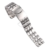 22*20mm Stainless Steel Silver Watchband For Swatch Watch Strap Band Men Wrist Bracelet Metal Folding Clasp