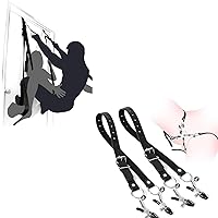 Door Sex Swing for Adult Sexy Slave Slings and Swings Restraint Bondage Kit,Clitoral Nipple Cliplabia Spreader Clamp