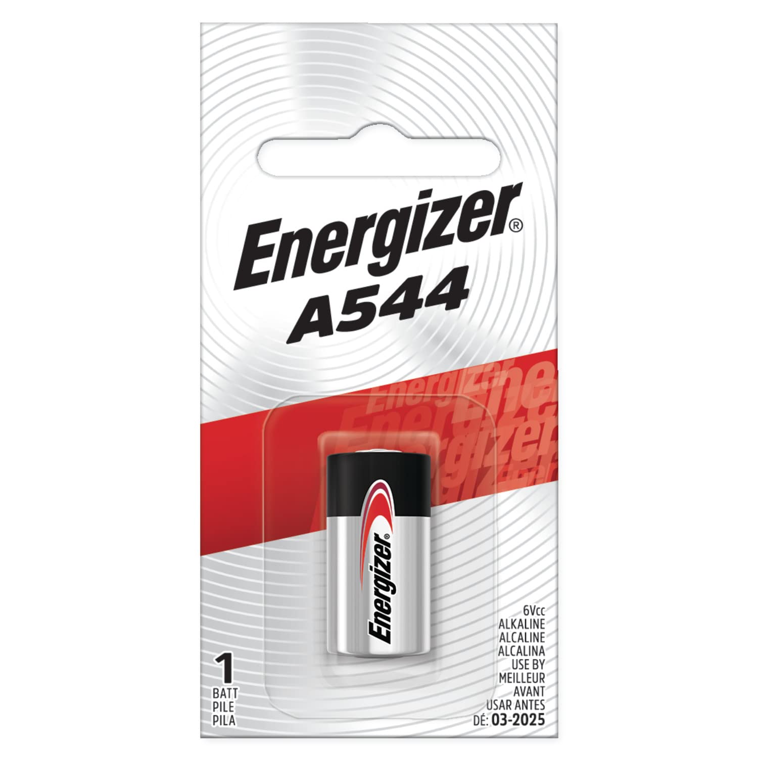 Energizer A544BPZ Zero Mercury Battery, 1 Count (Pack of 1)