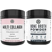 Left Coast Performance Pure Bone Broth and Multi Collagen Powder for Joint, Hair, Skin, and Nails Support