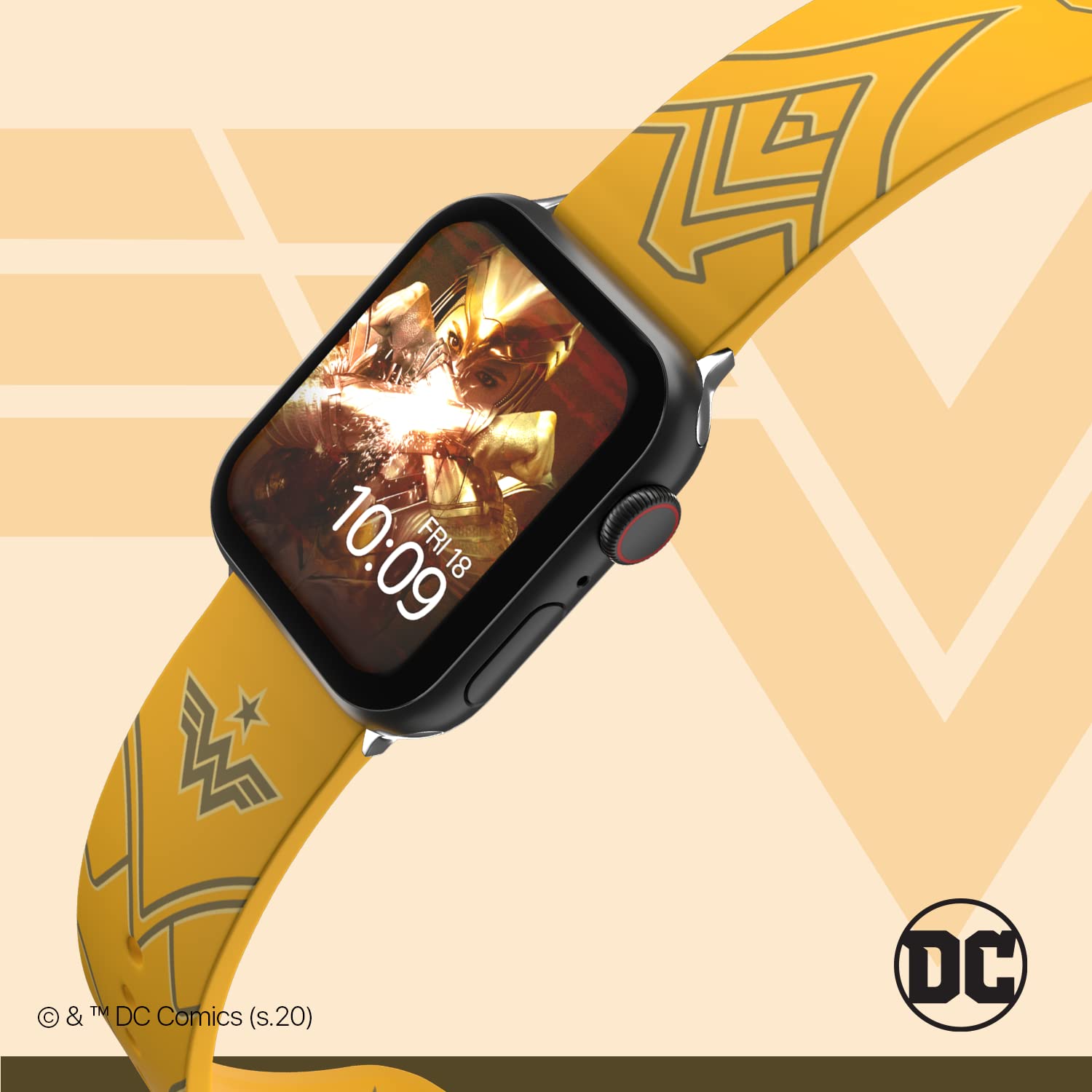 DC Comics - Wonder Woman 1984 Smartwatch Band – Officially Licensed, Compatible with Every Size & Series of Apple Watch (watch not included)