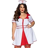 Leg Avenue womens Hospital Honey Sexy Nurse Adult Sized Costumes, White/Red, 2X US