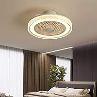 Led Ceilifans, with Lights and Remote Control 3 Speed Bedroom Fan Ceililight Liviroom Modern Ceilifan Light with Timer/White