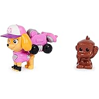 PAW Patrol Big Truck Pups - Skye Action Figure with Rescue Drone with Click Mount Command Center Platform and Animal Friend