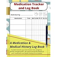 Medication Tracker and Log Book: A 52-Week Tracker for Effective Medication Management Medication Tracker and Log Book: A 52-Week Tracker for Effective Medication Management Paperback