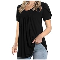 Blouses for Women Fashion,Womens Loose Fit Tshirts Short Sleeve Summer Tops Casual Workout Yoga Tunic T Shirts Tops