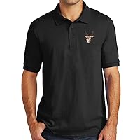 Men's Buck Deer Wildlife Cotton/Poly Polo Shirt