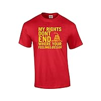 Trenz Shirt Company My Rights Don't End Where Your Feelings Begin T-Shirt